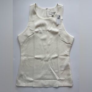 NWT Banana Republic Factory Soft Touch Tank Sleeveless Snow Day White Size S